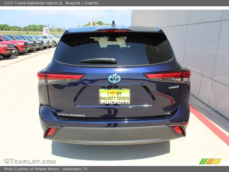 Blueprint / Graphite 2020 Toyota Highlander Hybrid LE