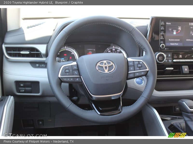Blueprint / Graphite 2020 Toyota Highlander Hybrid LE