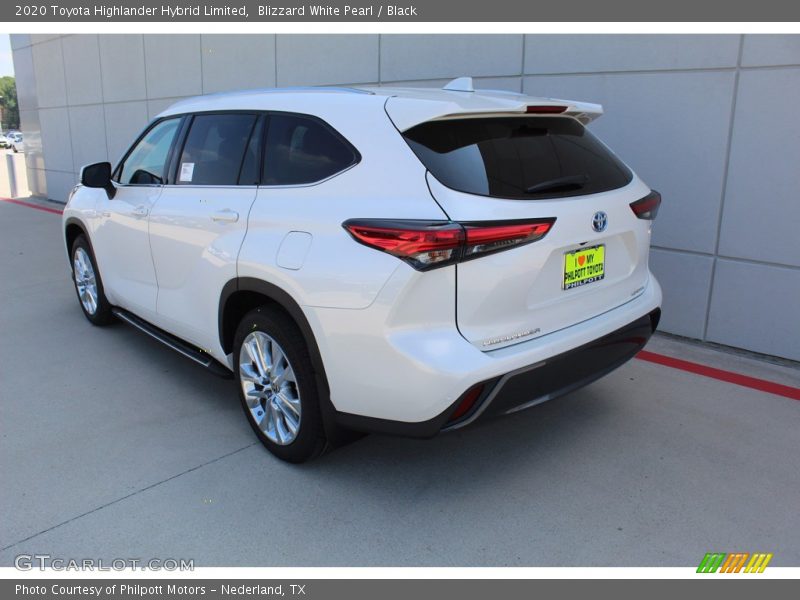 Blizzard White Pearl / Black 2020 Toyota Highlander Hybrid Limited