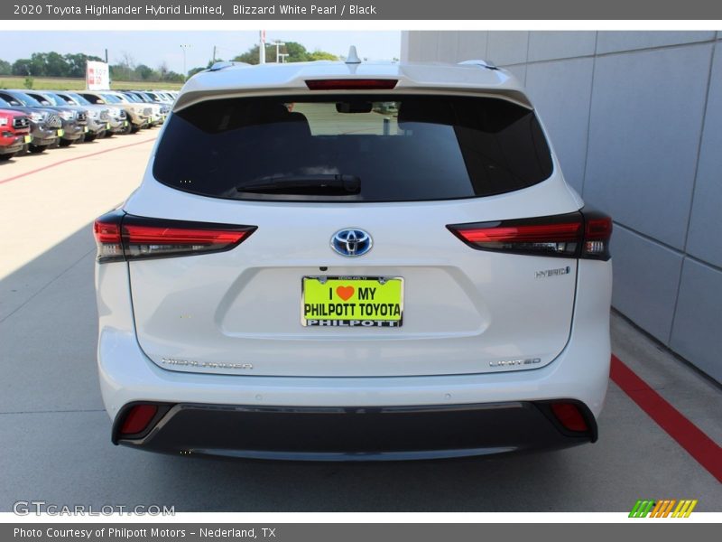 Blizzard White Pearl / Black 2020 Toyota Highlander Hybrid Limited