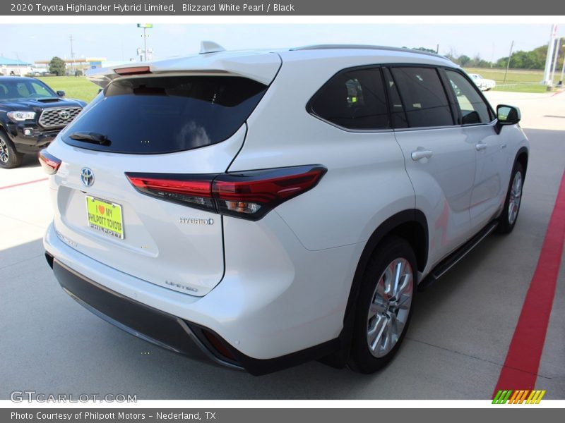 Blizzard White Pearl / Black 2020 Toyota Highlander Hybrid Limited