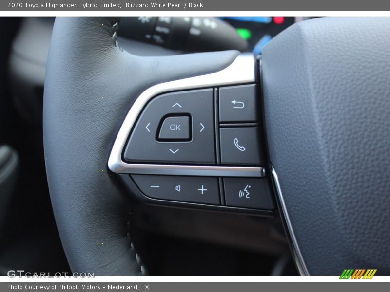 Blizzard White Pearl / Black 2020 Toyota Highlander Hybrid Limited