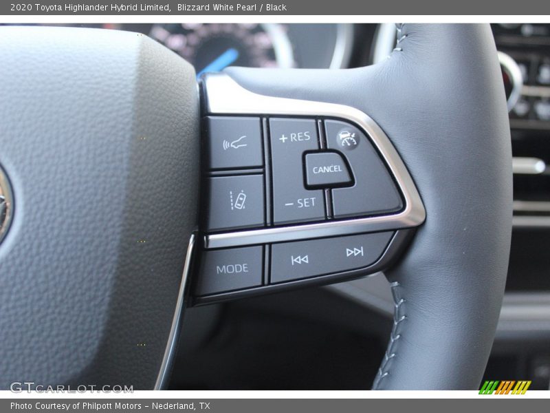 Blizzard White Pearl / Black 2020 Toyota Highlander Hybrid Limited