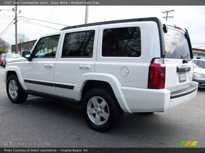 Stone White / Medium Slate Gray 2007 Jeep Commander Sport