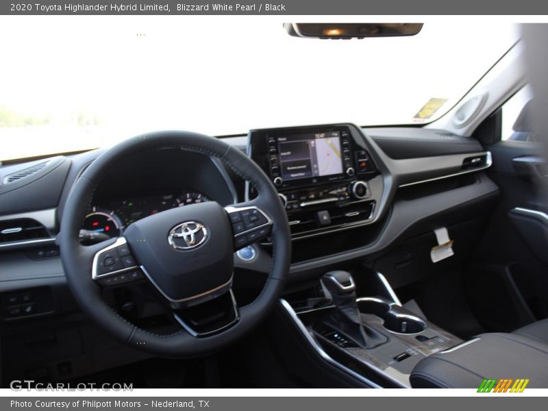 Blizzard White Pearl / Black 2020 Toyota Highlander Hybrid Limited
