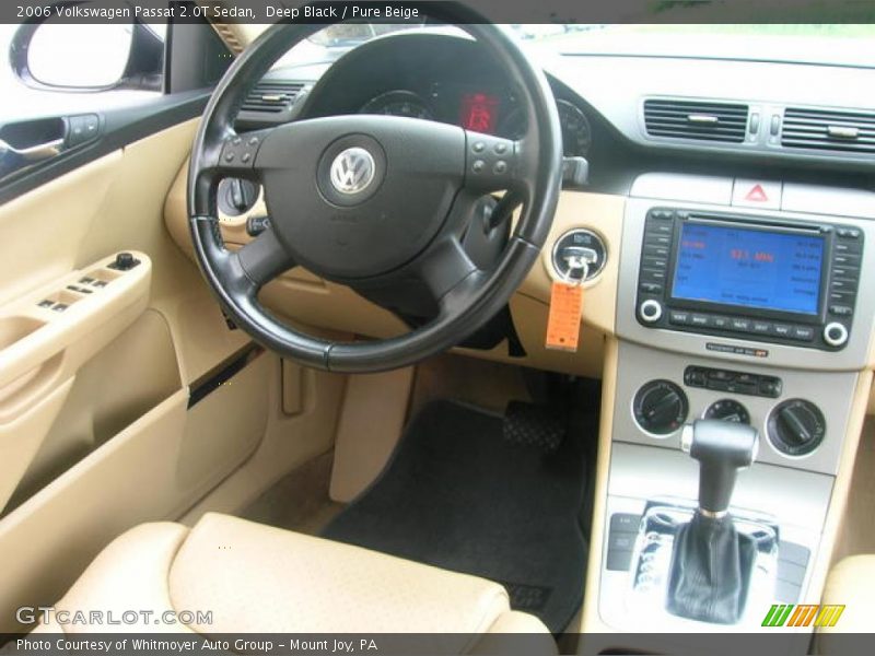 Deep Black / Pure Beige 2006 Volkswagen Passat 2.0T Sedan