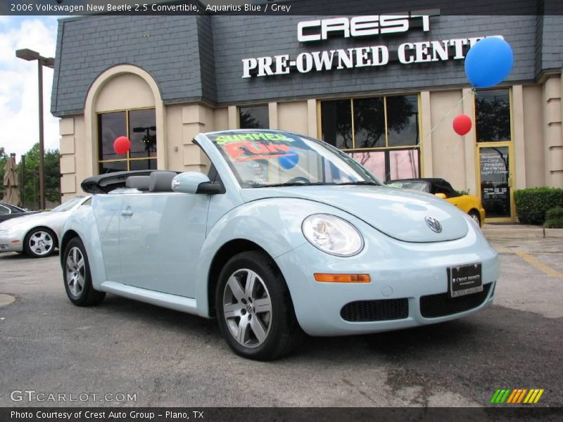 Aquarius Blue / Grey 2006 Volkswagen New Beetle 2.5 Convertible