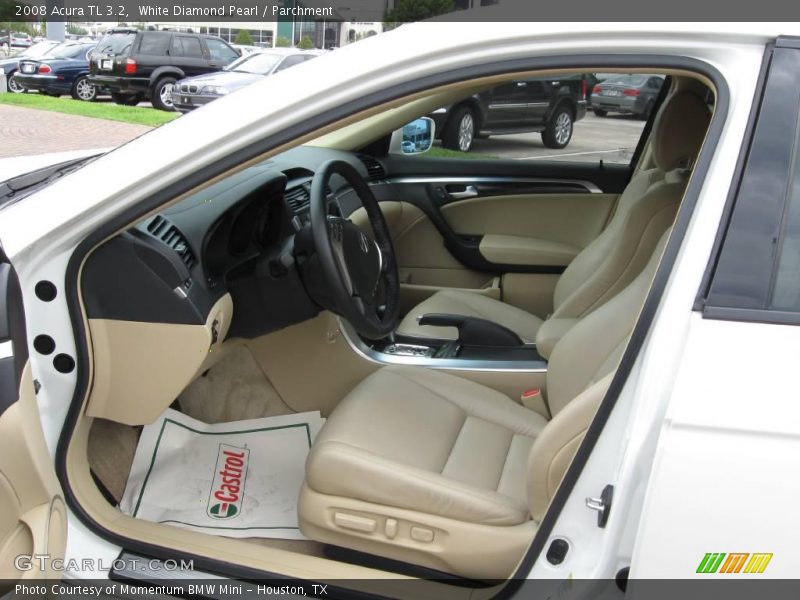 White Diamond Pearl / Parchment 2008 Acura TL 3.2