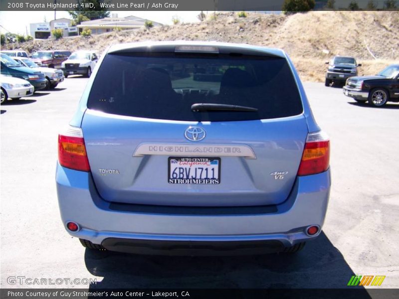 Wave Line Pearl / Ash Gray 2008 Toyota Highlander 4WD