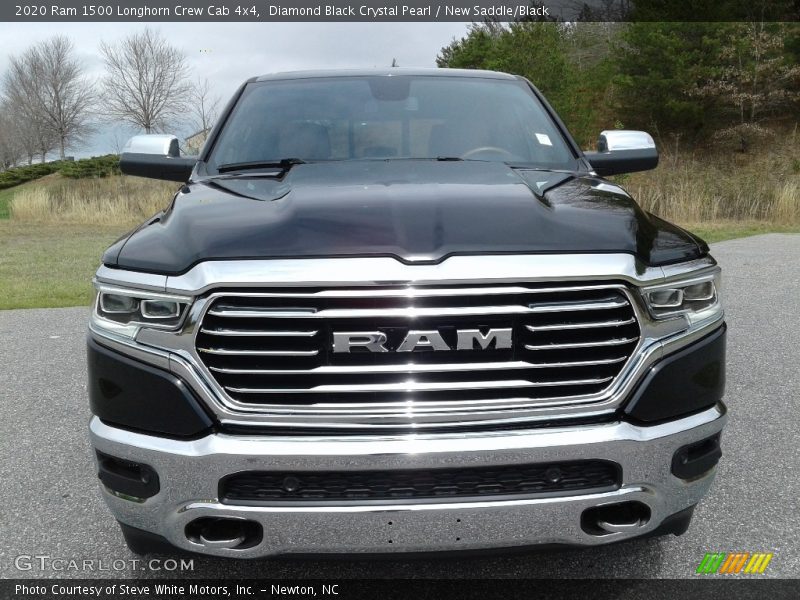 Diamond Black Crystal Pearl / New Saddle/Black 2020 Ram 1500 Longhorn Crew Cab 4x4