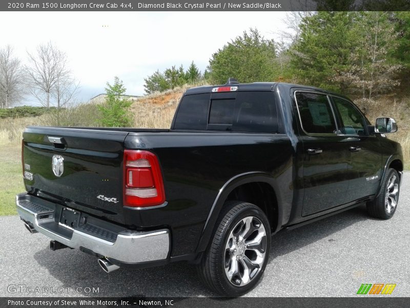 Diamond Black Crystal Pearl / New Saddle/Black 2020 Ram 1500 Longhorn Crew Cab 4x4