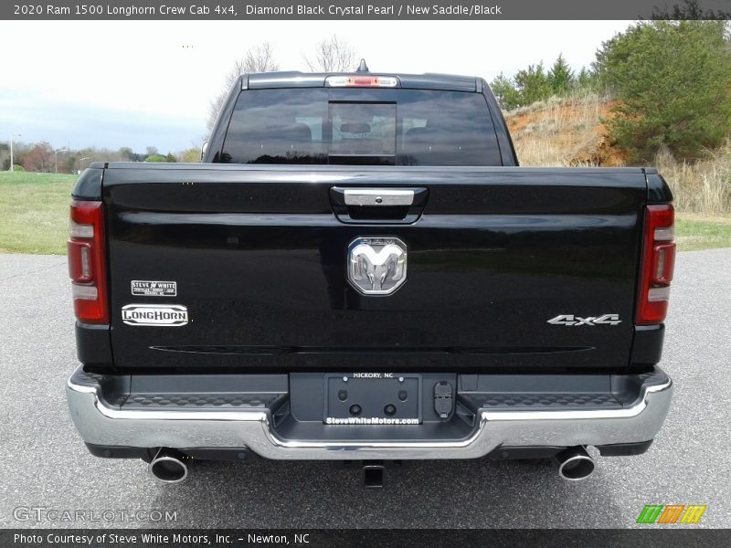 Diamond Black Crystal Pearl / New Saddle/Black 2020 Ram 1500 Longhorn Crew Cab 4x4