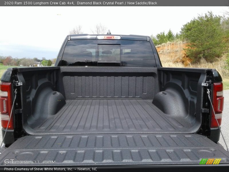 Diamond Black Crystal Pearl / New Saddle/Black 2020 Ram 1500 Longhorn Crew Cab 4x4