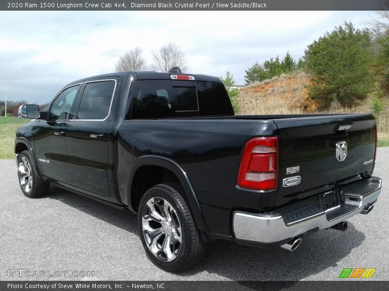 Diamond Black Crystal Pearl / New Saddle/Black 2020 Ram 1500 Longhorn Crew Cab 4x4