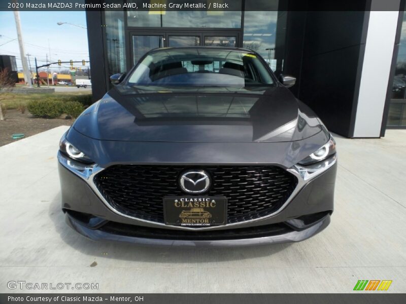 Machine Gray Metallic / Black 2020 Mazda MAZDA3 Premium Sedan AWD