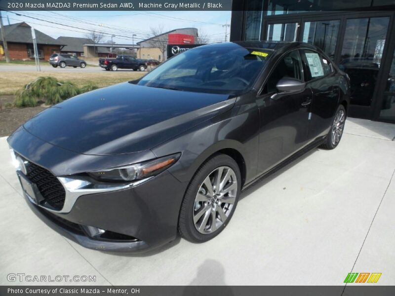 Machine Gray Metallic / Black 2020 Mazda MAZDA3 Premium Sedan AWD