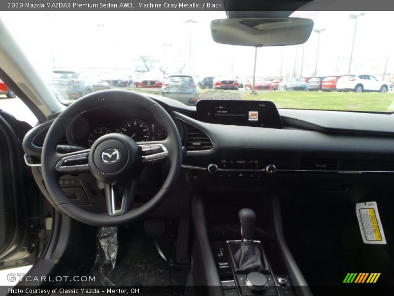 Machine Gray Metallic / Black 2020 Mazda MAZDA3 Premium Sedan AWD