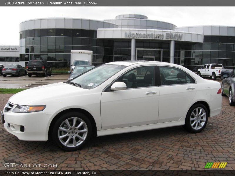 Premium White Pearl / Ebony 2008 Acura TSX Sedan