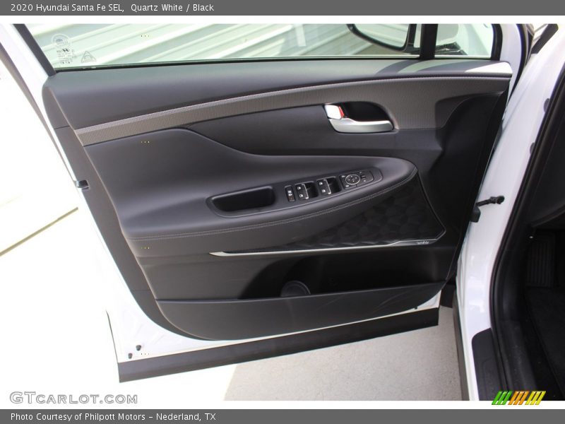 Quartz White / Black 2020 Hyundai Santa Fe SEL