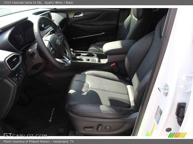 Quartz White / Black 2020 Hyundai Santa Fe SEL