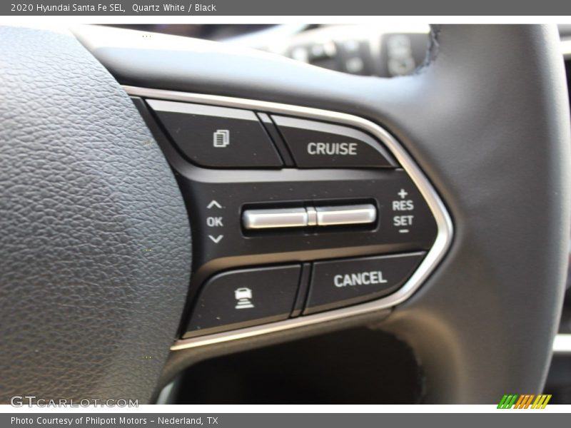 Quartz White / Black 2020 Hyundai Santa Fe SEL