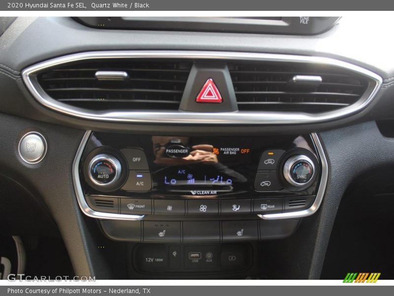 Quartz White / Black 2020 Hyundai Santa Fe SEL