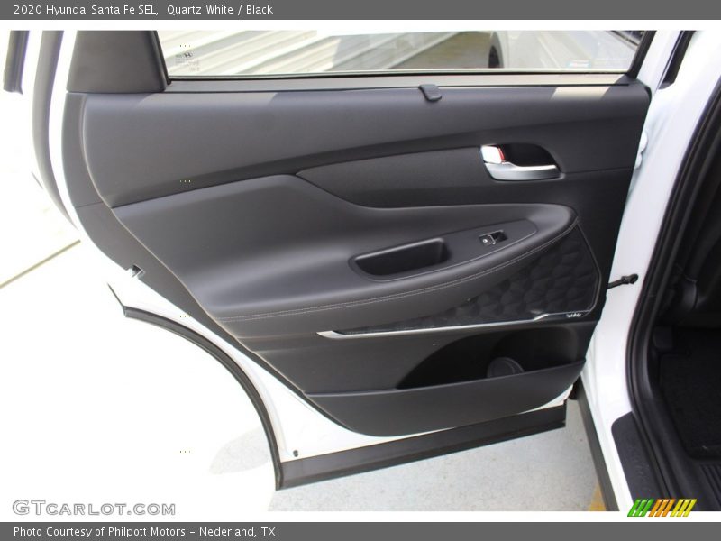 Quartz White / Black 2020 Hyundai Santa Fe SEL