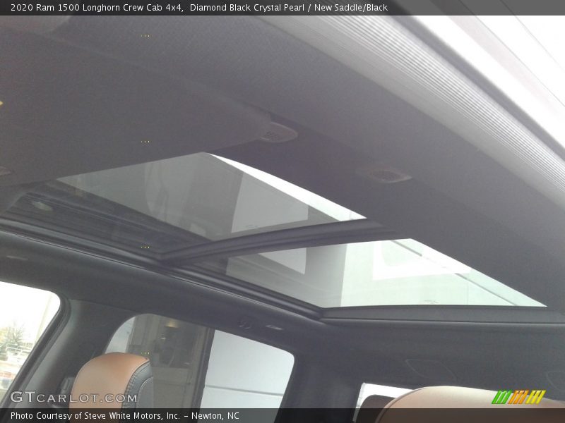 Diamond Black Crystal Pearl / New Saddle/Black 2020 Ram 1500 Longhorn Crew Cab 4x4