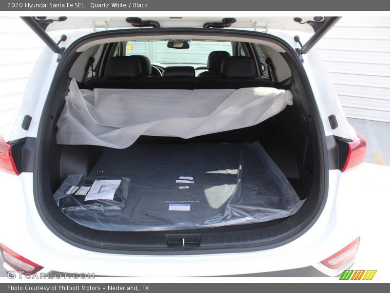 Quartz White / Black 2020 Hyundai Santa Fe SEL
