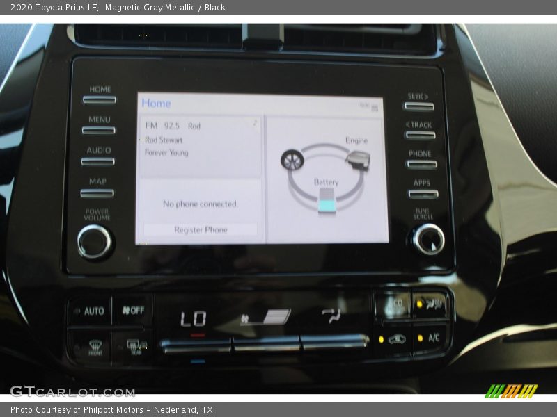 Magnetic Gray Metallic / Black 2020 Toyota Prius LE