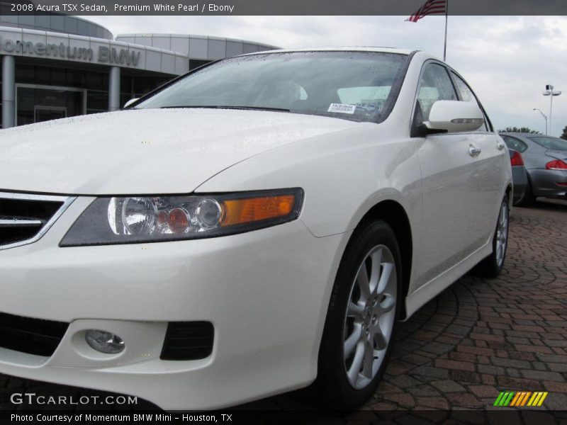 Premium White Pearl / Ebony 2008 Acura TSX Sedan
