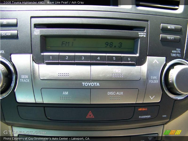 Wave Line Pearl / Ash Gray 2008 Toyota Highlander 4WD