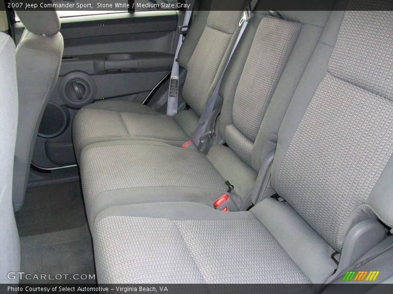 Stone White / Medium Slate Gray 2007 Jeep Commander Sport