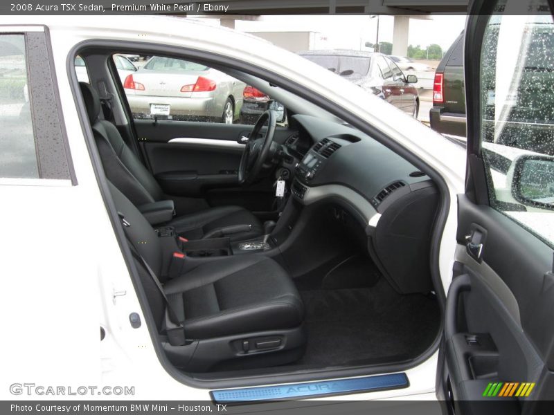 Premium White Pearl / Ebony 2008 Acura TSX Sedan