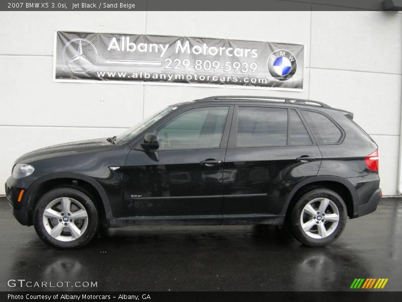 Jet Black / Sand Beige 2007 BMW X5 3.0si