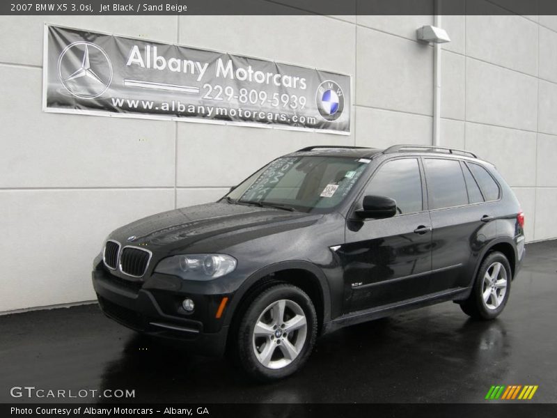 Jet Black / Sand Beige 2007 BMW X5 3.0si