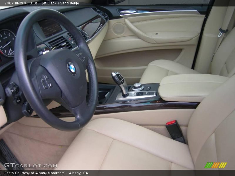 Jet Black / Sand Beige 2007 BMW X5 3.0si