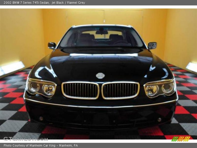 Jet Black / Flannel Grey 2002 BMW 7 Series 745i Sedan