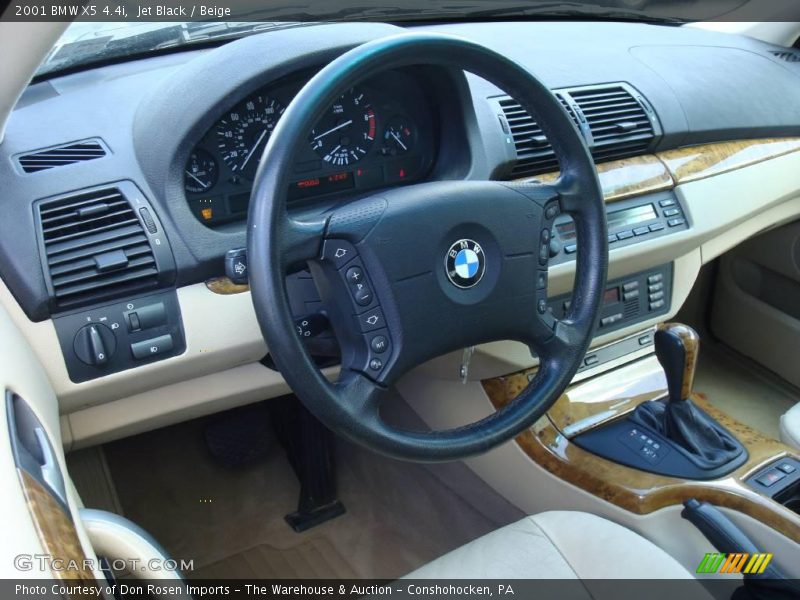 Jet Black / Beige 2001 BMW X5 4.4i