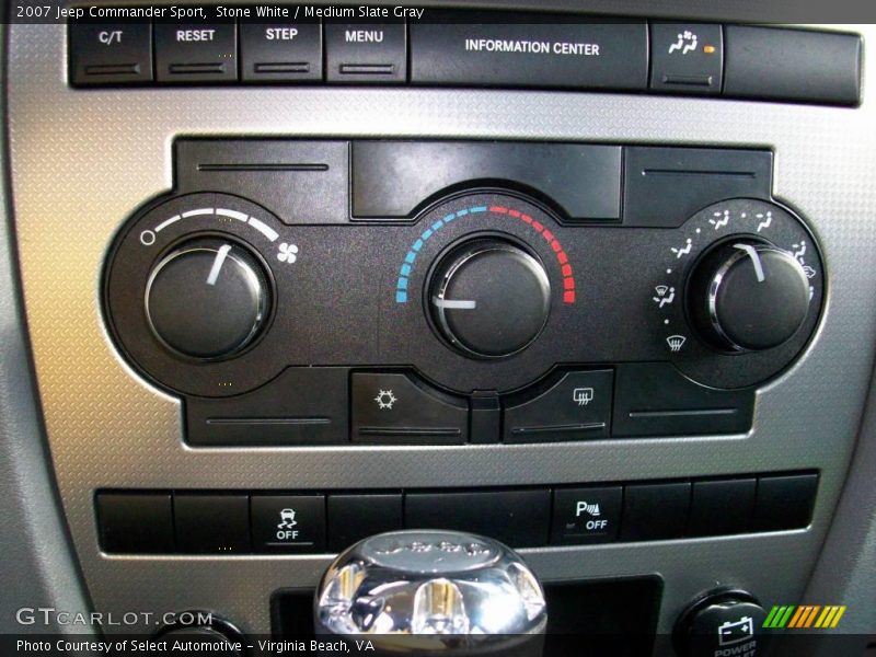 Stone White / Medium Slate Gray 2007 Jeep Commander Sport