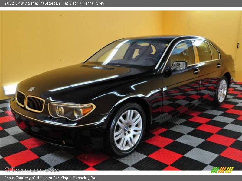 Jet Black / Flannel Grey 2002 BMW 7 Series 745i Sedan