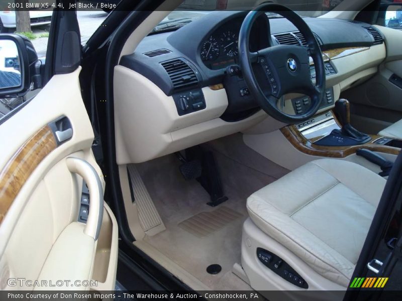 Jet Black / Beige 2001 BMW X5 4.4i