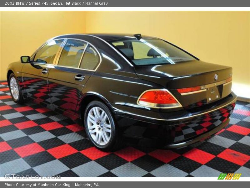 Jet Black / Flannel Grey 2002 BMW 7 Series 745i Sedan