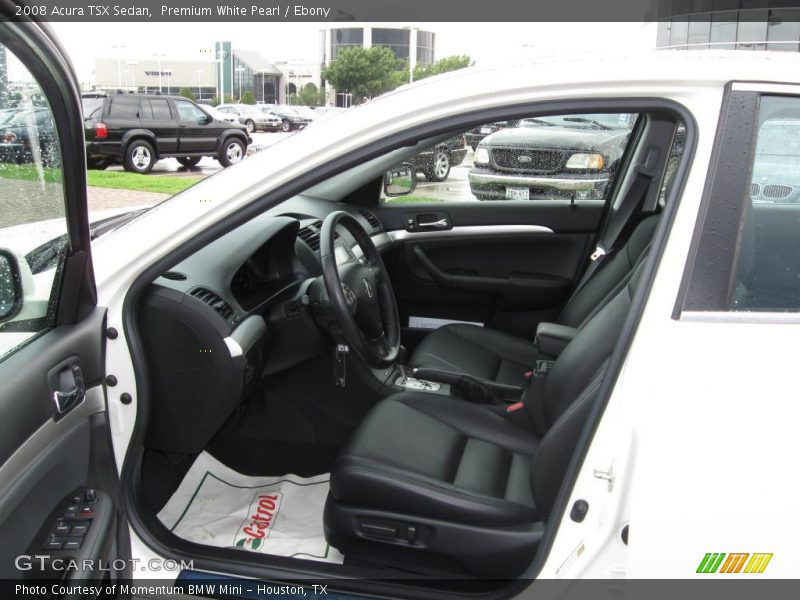 Premium White Pearl / Ebony 2008 Acura TSX Sedan