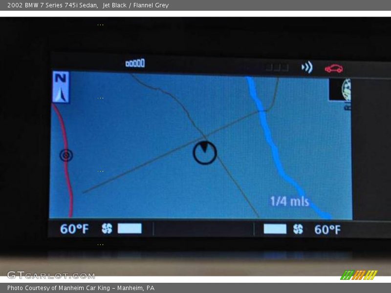 Jet Black / Flannel Grey 2002 BMW 7 Series 745i Sedan