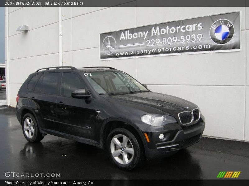 Jet Black / Sand Beige 2007 BMW X5 3.0si