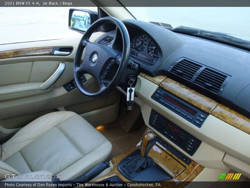 Jet Black / Beige 2001 BMW X5 4.4i