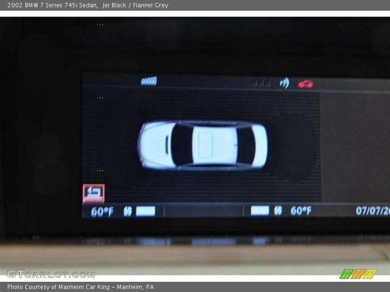 Jet Black / Flannel Grey 2002 BMW 7 Series 745i Sedan