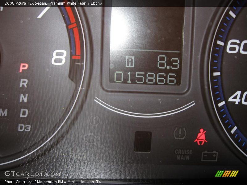 Premium White Pearl / Ebony 2008 Acura TSX Sedan