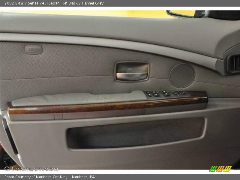 Jet Black / Flannel Grey 2002 BMW 7 Series 745i Sedan
